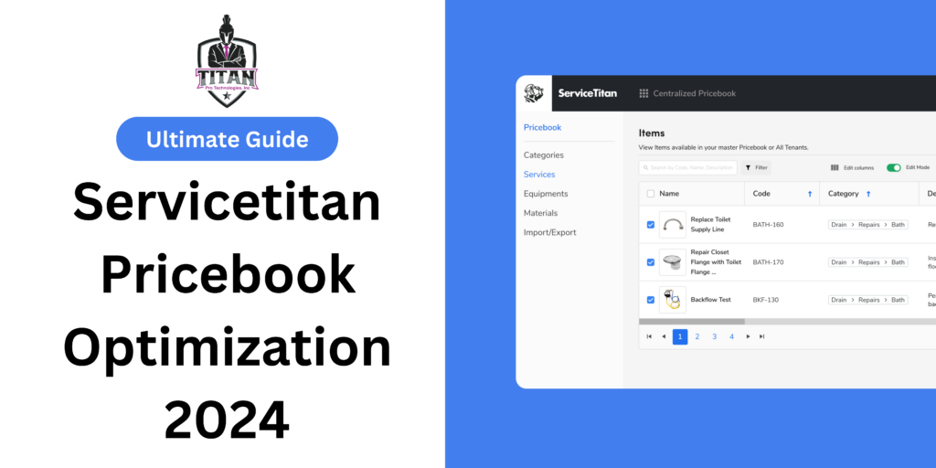 Servicetitan Pricebook Optimization 2024