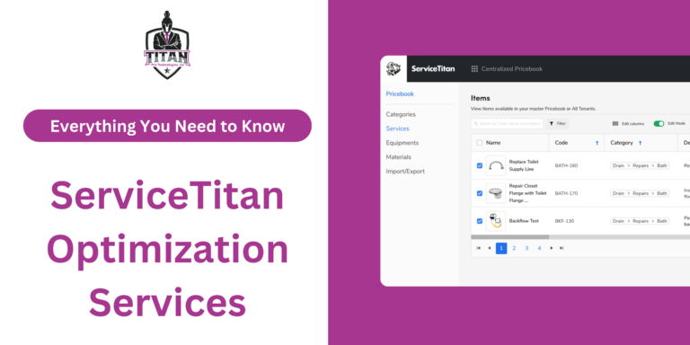 ServiceTitan Optimization Services