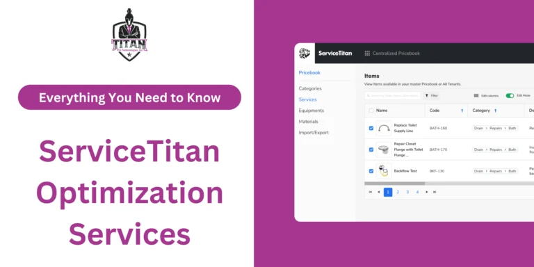 ServiceTitan Optimization Services