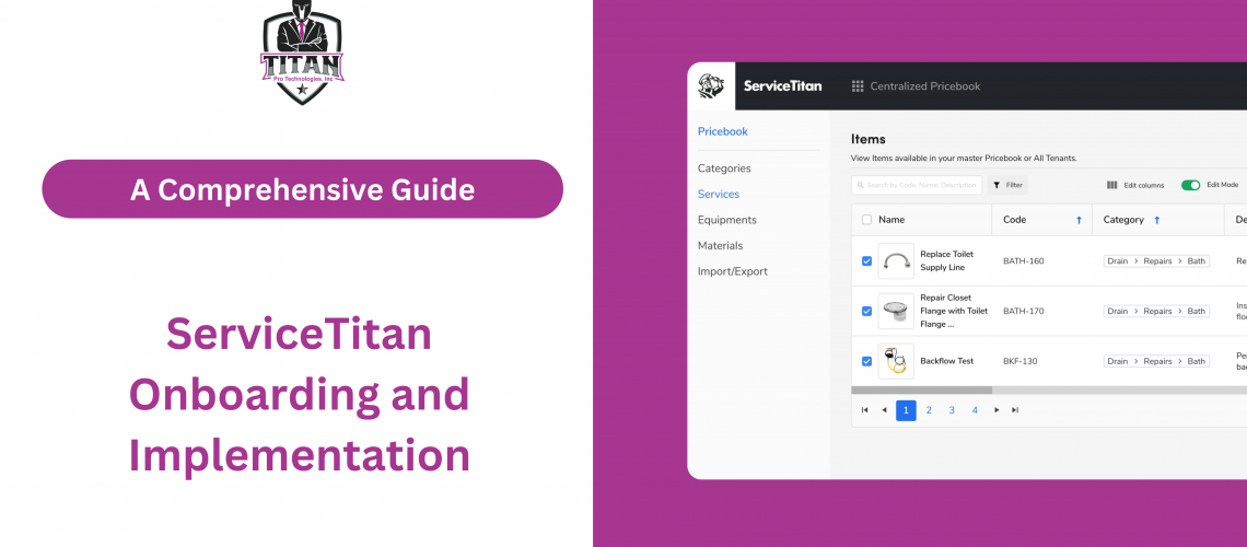 ServiceTitan onboarding and implementation