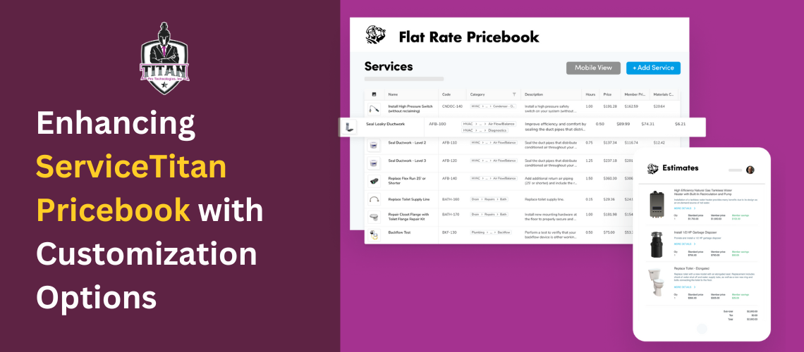 ServiceTitan Pricebook