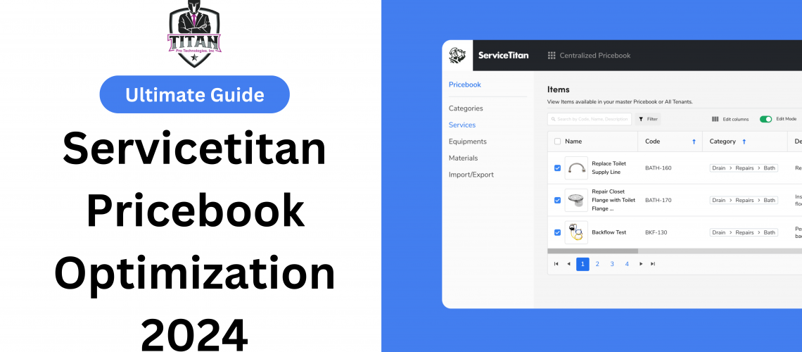 Servicetitan Pricebook Optimization 2024